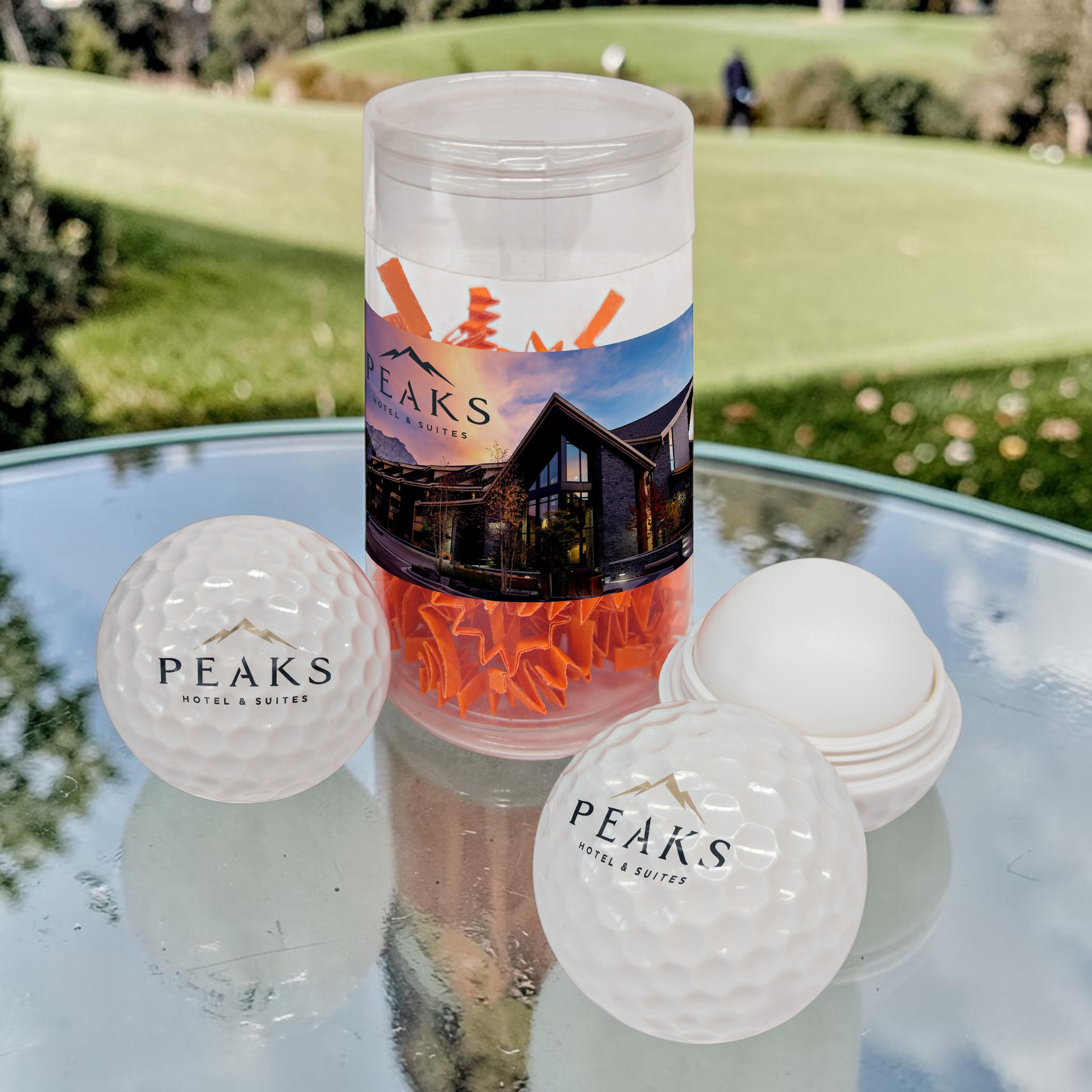 PVC Tube 2 Pack With Golf Chap Balm